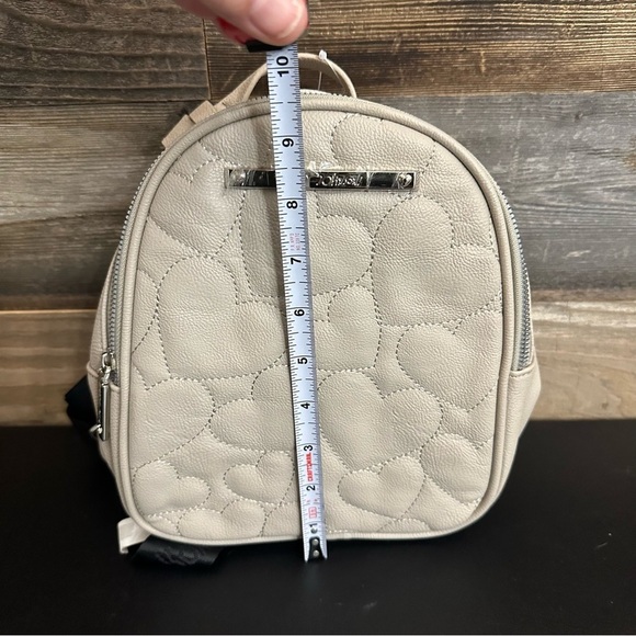 🆕 Betsey Johnson Hearts Backpack Quilted Small Bisque Beige NWT Other - Picture 3 of 8
